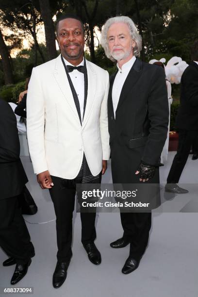 Chris Tucker and Hermann Buehlbecker attend the amfAR Gala Cannes 2017 at Hotel du Cap-Eden-Roc on May 25, 2017 in Cap d'Antibes, France.