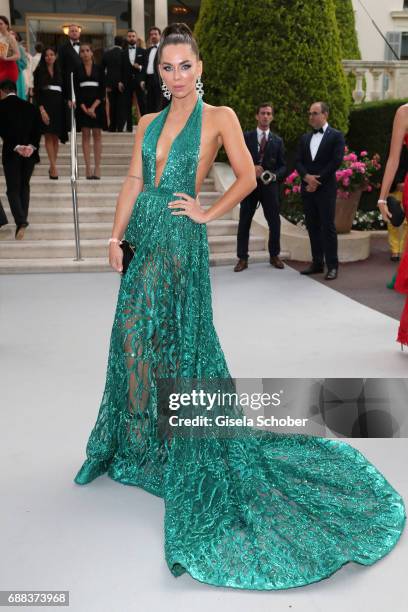 Liliana Matthaeus arrives at the amfAR Gala Cannes 2017 at Hotel du Cap-Eden-Roc on May 25, 2017 in Cap d'Antibes, France.