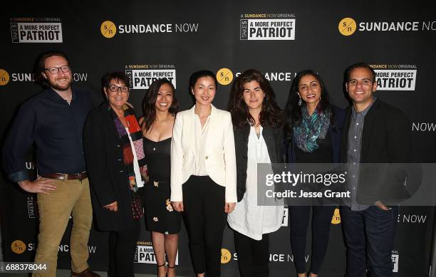 Sundance Now VP of Development, Owen Shiflett, producer Joyce Deep, director Jordan Ching, AMC Networks SVP of New Digital Business, Linda Pan,...