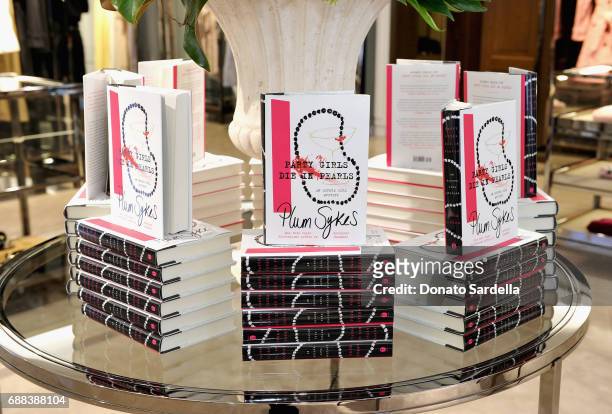 View of the atmosphere at an event to celebrate the launch of Plum Sykes new book Party Girls Die in Pearls at Burberry Rodeo Drive on May 24, 2017...