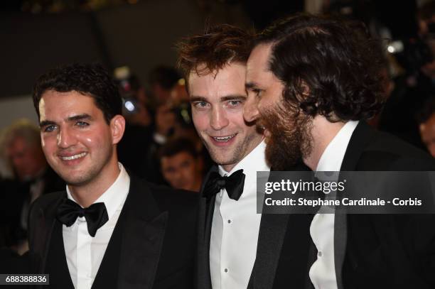 Writer and co-director Ben Safdie, actor Robert Pattinson and Co-director Joshua Safdie attend the "Good Time" screening during the 70th annual...