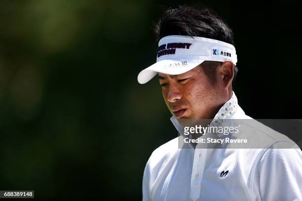 Yuta Ikeda of Japan walks off the 11th green during Round One of the DEAN & DELUCA Invitational at Colonial Country Club on May 25, 2017 in Fort...