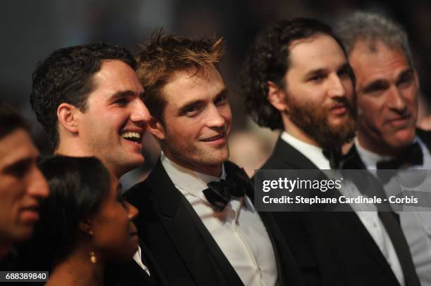 Writer and co-director Ben Safdie, actor Robert Pattinson and Co-director Joshua Safdie attend the "Good Time" screening during the 70th annual...