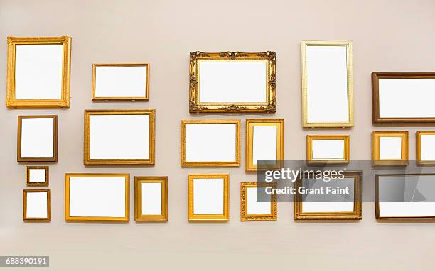 many blank frames. - picture frame stock-fotos und bilder