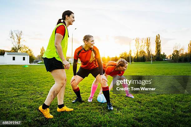 Female Rugby Training 126 Orange Rugby Ball Stock Photos, High-Res Pictures, and Images ...