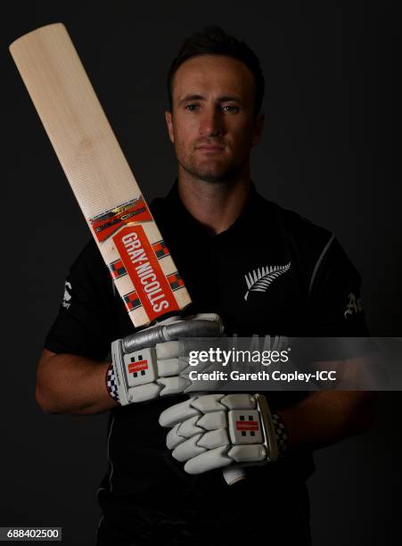 Neil Broom of New Zealand poses for a portrait at the team hotel on May 25, 2017 in London, England.