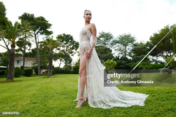 Bella Hadid attends the amfAR Gala Cannes 2017 at Hotel du Cap-Eden-Roc on May 25, 2017 in Cap d'Antibes, France.