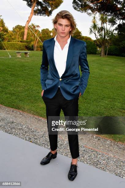 Jordan Barrett attends the amfAR Gala Cannes 2017 at Hotel du Cap-Eden-Roc on May 25, 2017 in Cap d'Antibes, France.