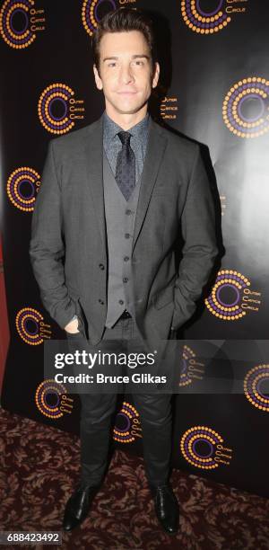 Best Actor in a Musical Winner for "Groundhog Day" Andy Karl poses at the 2017 Outer Critics Circle Awards Presentation at Sardi's on May 25, 2017 in...