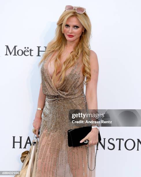 Audrey Tritto arrives at the amfAR Gala Cannes 2017 at Hotel du Cap-Eden-Roc on May 25, 2017 in Cap d'Antibes, France.