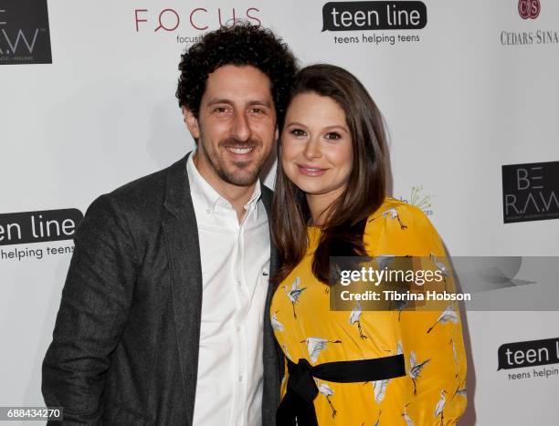 Adam Shapiro and Katie Lowes attend Teen Line's 'Food For Thought' Luncheon at The Beverly Hilton Hotel on May 25, 2017 in Beverly Hills, California.