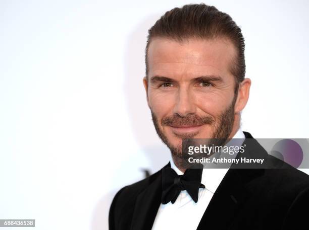 David Beckham arrives at the amfAR Gala Cannes 2017 at Hotel du Cap-Eden-Roc on May 25, 2017 in Cap d'Antibes, France.
