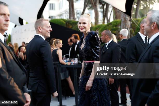 Nicole Kidman arrives at the amfAR Gala Cannes 2017 at Hotel du Cap-Eden-Roc on May 25, 2017 in Cap d'Antibes, France.