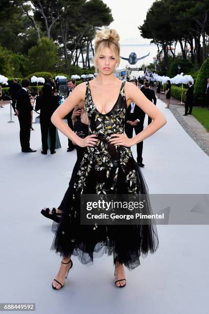 Hailey Clauson attends the amfAR Gala Cannes 2017 at Hotel du Cap-Eden-Roc on May 25, 2017 in Cap d'Antibes, France.