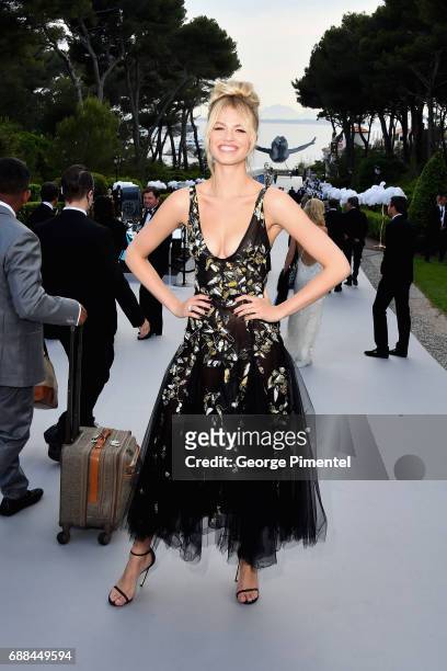Hailey Clauson attends the amfAR Gala Cannes 2017 at Hotel du Cap-Eden-Roc on May 25, 2017 in Cap d'Antibes, France.