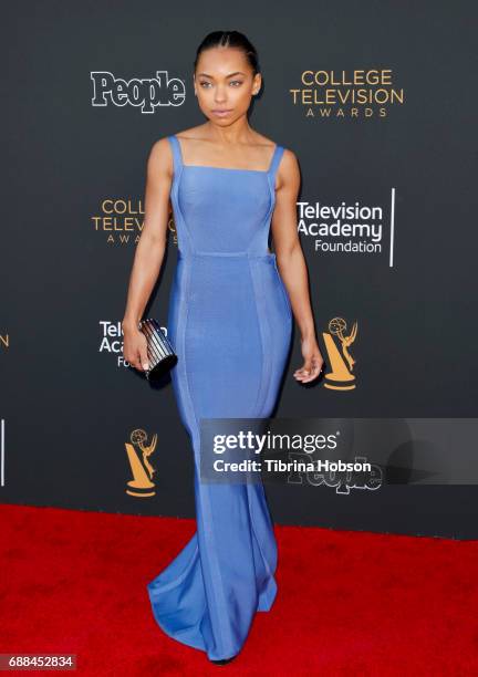 Logan Browning attends the 38th College Television Awards at Wolf Theatre on May 24, 2017 in North Hollywood, California.