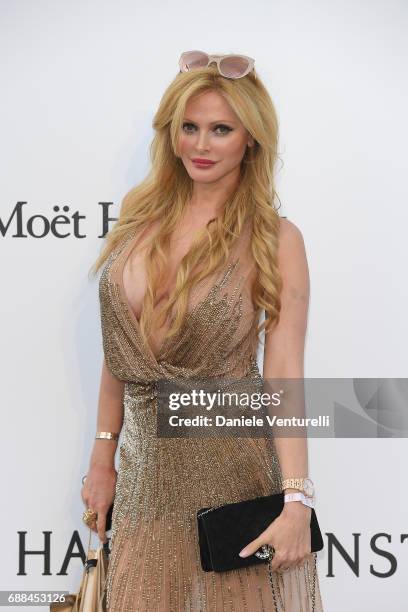 Audrey Tritto arrives at the amfAR Gala Cannes 2017 at Hotel du Cap-Eden-Roc on May 25, 2017 in Cap d'Antibes, France.