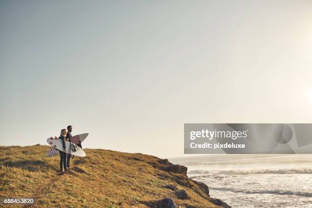 das große blaue meer erkunden - couple australian stock-fotos und bilder