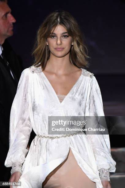 Camila Morrone attends the amfAR Gala Cannes 2017 at Hotel du Cap-Eden-Roc on May 25, 2017 in Cap d'Antibes, France.