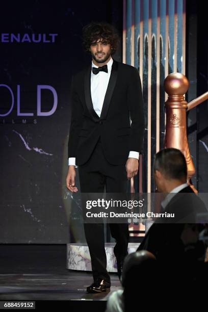 Marlon Teixeira on stage at the amfAR Gala Cannes 2017 at Hotel du Cap-Eden-Roc on May 25, 2017 in Cap d'Antibes, France.