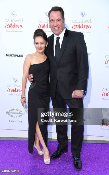 David Seaman and Frankie Poultney attend the Caudwell Children Butterfly Ball at Grosvenor House on May 25, 2017 in London, England.