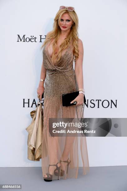 Audrey Tritto arrives at the amfAR Gala Cannes 2017 at Hotel du Cap-Eden-Roc on May 25, 2017 in Cap d'Antibes, France.