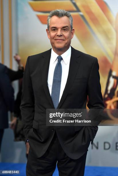 Actor Danny Huston attends the premiere of Warner Bros. Pictures' "Wonder Woman" at the Pantages Theatre on May 25, 2017 in Hollywood, California.