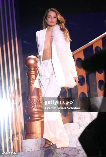 Eniko Mihalik attends the amfAR Gala Cannes 2017 at Hotel du Cap-Eden-Roc on May 25, 2017 in Cap d'Antibes, France.