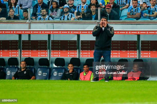 Francesco Stifano coach of Zamora during the match Gremio v Zamora as part of Copa Bridgestone Libertadores 2017, at Arena do Gremio on May 25 in...