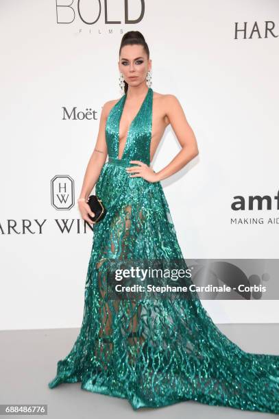 Liliana Matthaus arrives at the amfAR Gala Cannes 2017 at Hotel du Cap-Eden-Roc on May 25, 2017 in Cap d'Antibes, France.