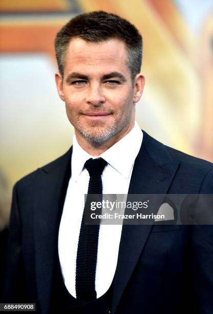 Actor Chris Pine arrives at the Premiere Of Warner Bros. Pictures' "Wonder Woman" at the Pantages Theatre on May 25, 2017 in Hollywood, California.