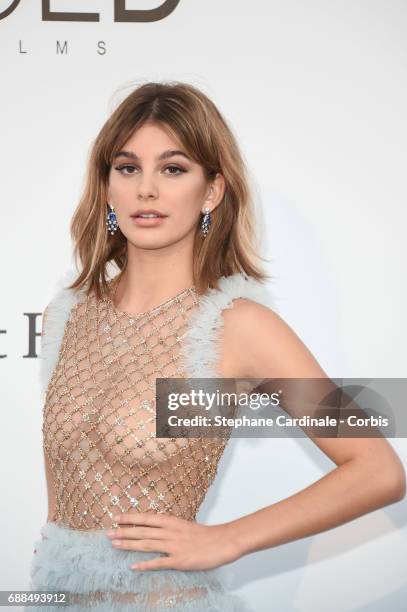 Camila Morrone arrives at the amfAR Gala Cannes 2017 at Hotel du Cap-Eden-Roc on May 25, 2017 in Cap d'Antibes, France.
