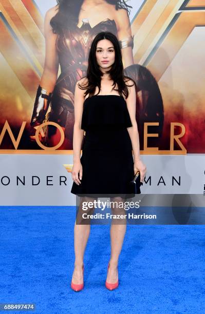 Actress Crystal Reed arrives at the Premiere Of Warner Bros. Pictures' "Wonder Woman" at the Pantages Theatre on May 25, 2017 in Hollywood,...