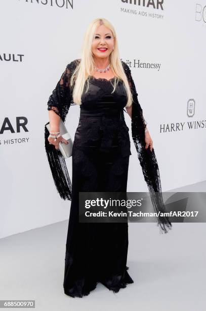 Monika Bacardi arrives at the amfAR Gala Cannes 2017 at Hotel du Cap-Eden-Roc on May 25, 2017 in Cap d'Antibes, France.