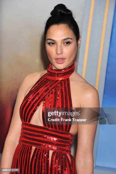 Actress Gal Gadot attends the premiere of Warner Bros. Pictures "'Wonder Woman" at the Pantages Theatre on May 25, 2017 in Hollywood, California.