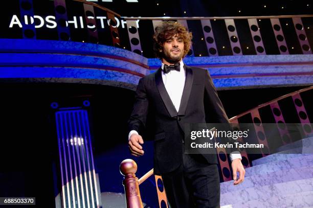 Marlon Teixeira walks the runway at the amfAR Gala Cannes 2017 at Hotel du Cap-Eden-Roc on May 25, 2017 in Cap d'Antibes, France.