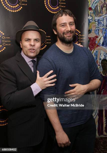 Rogers and Itamar Moses attend the 67th Annual Outer Critics Circle Theatre Awards at Sardi's on May 25, 2017 in New York City.