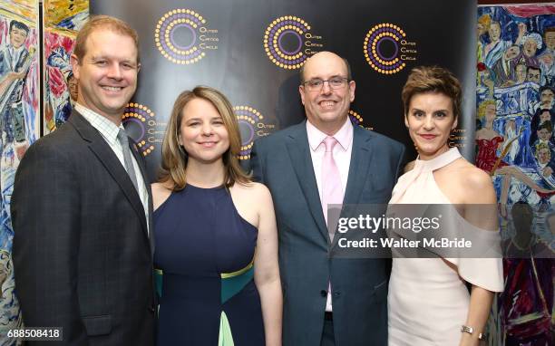 David Hein, Irene Sankoff, Christopher Ashley and Jenn Colella attend the 67th Annual Outer Critics Circle Theatre Awards at Sardi's on May 25, 2017...