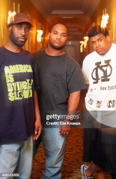 Kelvin Mercer, David Jude Jolicoeur, Vincent Mason, De La Soul, Astoria Hotel, Brussels, Belgium, .