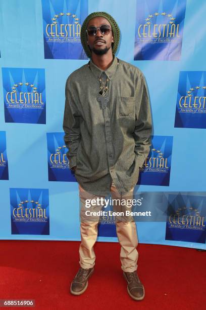 Music artist Gwaii attends the Celestial Awards Of Excellence at Alex Theatre on May 25, 2017 in Glendale, California.