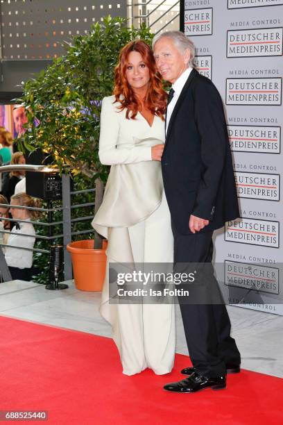 German singer Andrea Berg and her husband Ulrich Ferber during the German Media Award 2016 at Kongresshaus on May 25, 2017 in Baden-Baden, Germany....