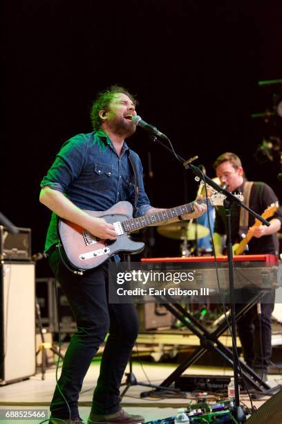Frightened Rabbit Singer 84 Frightened Rabbit Performs At The Greek Theatre Stock Photos, High ...