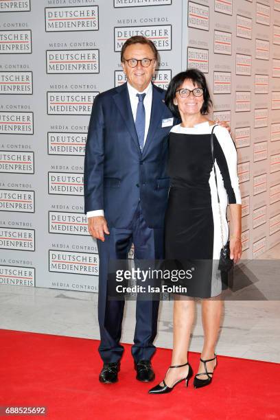 Roland Mack, owner of Europapark Rust and his wife Marianne Mack during the German Media Award 2016 at Kongresshaus on May 25, 2017 in Baden-Baden,...
