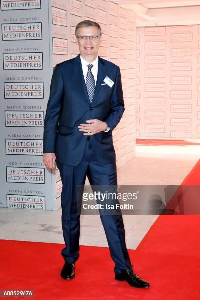 German presenter Guenther Jauch during the German Media Award 2016 at Kongresshaus on May 25, 2017 in Baden-Baden, Germany. The German Media Award...