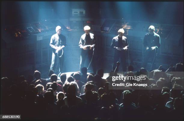 Ralf Hütter, Florian Schneider, Henning Schmitz, Fritz Hilpert, Kraftwerk, Vooruit, Gent, Belgium, .