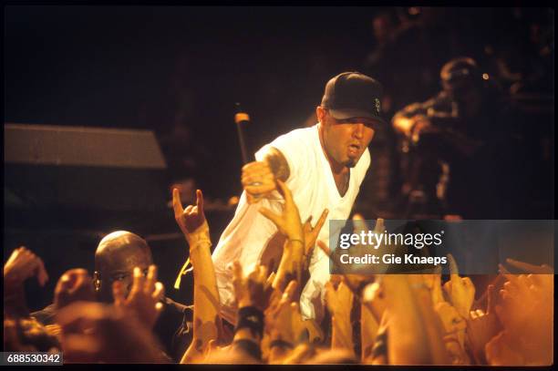 Limp Bizkit, Fred Durst, Pukkelpop Festival, Hasselt, Belgium, August 2003.