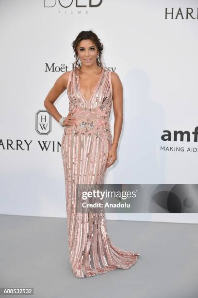 Eva Longoria attends the Amfar Gala at Hotel du Cap-Eden-Roc in Cap d'Antibes, France on May 25, 2017.