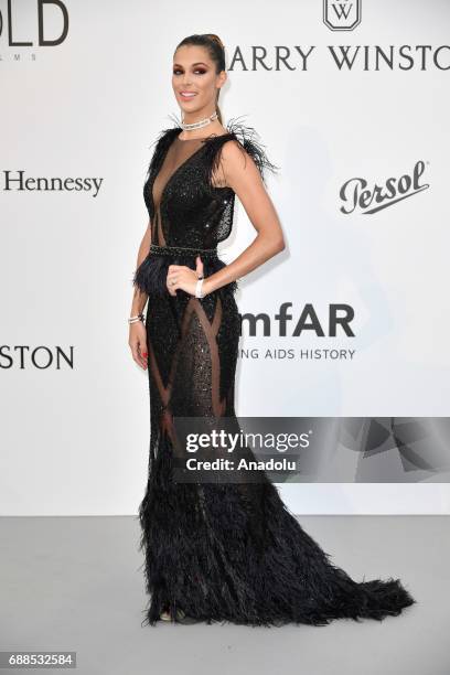 Iris Mittenaere attends the Amfar Gala at Hotel du Cap-Eden-Roc in Cap d'Antibes, France on May 26, 2017.