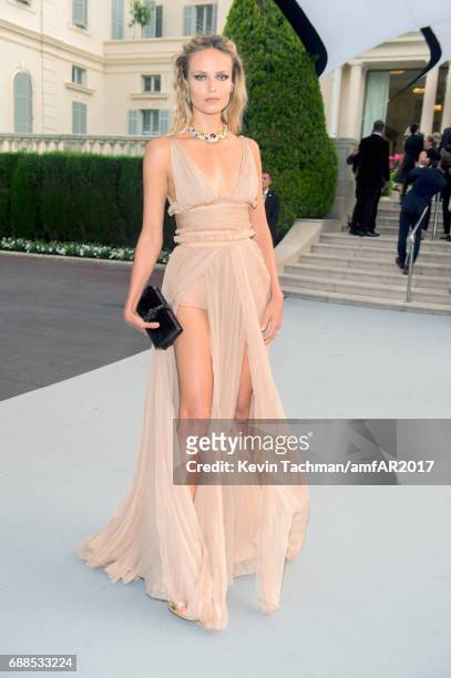 Natasha Poly attends the amfAR Gala Cannes 2017 at Hotel du Cap-Eden-Roc on May 25, 2017 in Cap d'Antibes, France.