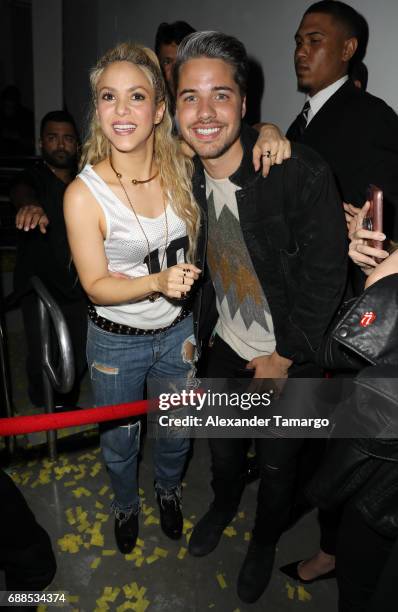 Shakira and William Valdes are seen at her "El Dorado" Album Release Party at The Temple House on May 25, 2017 in Miami, Florida.